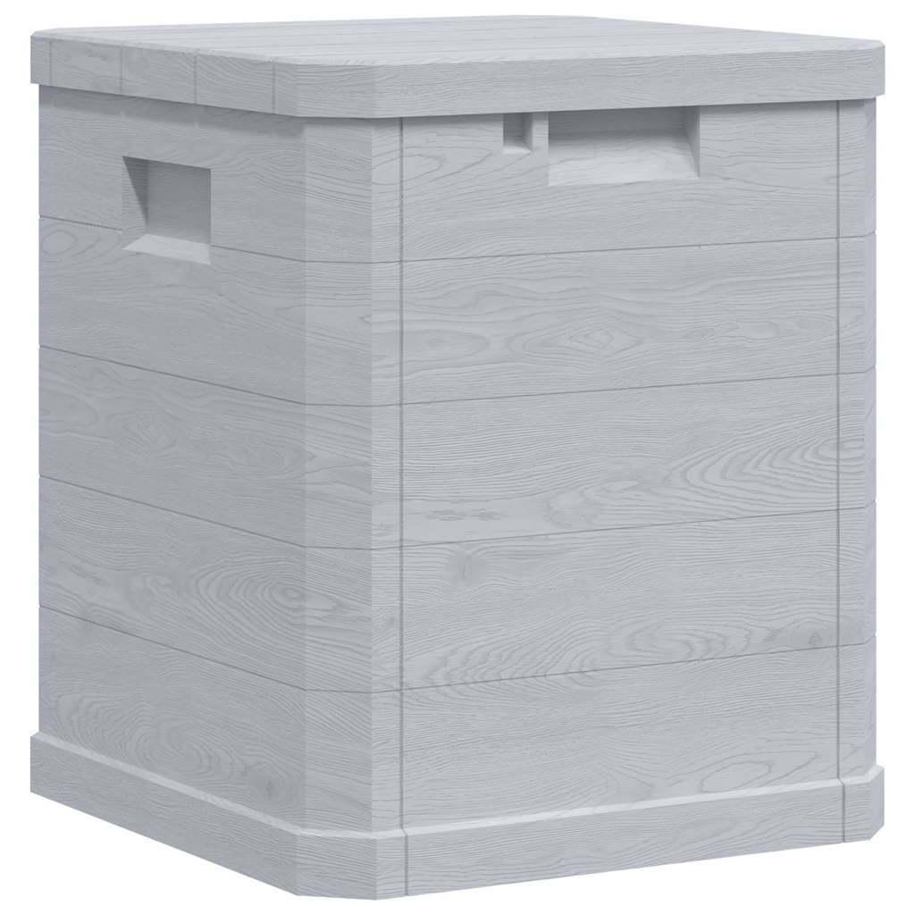 Gartenbox Kunststoff in Holz-Optik Hellgrau 42,5x44x50 cm