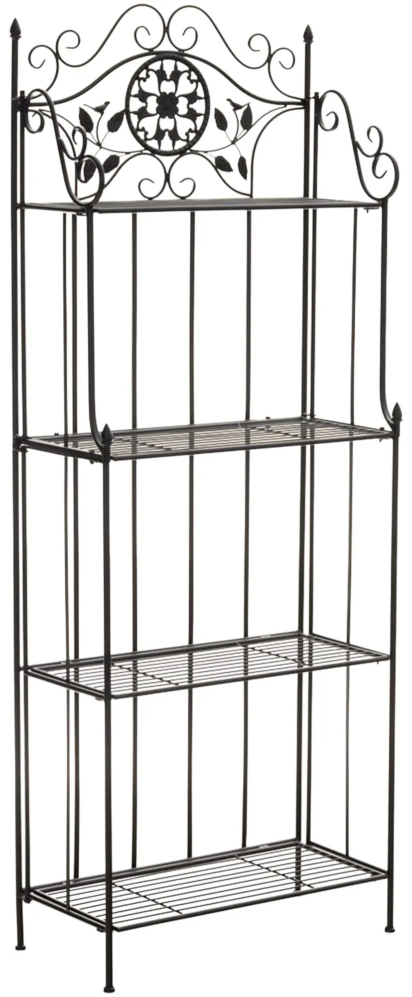 Pflanzenregal Flora klappbar 175x66x32 cm schwarz