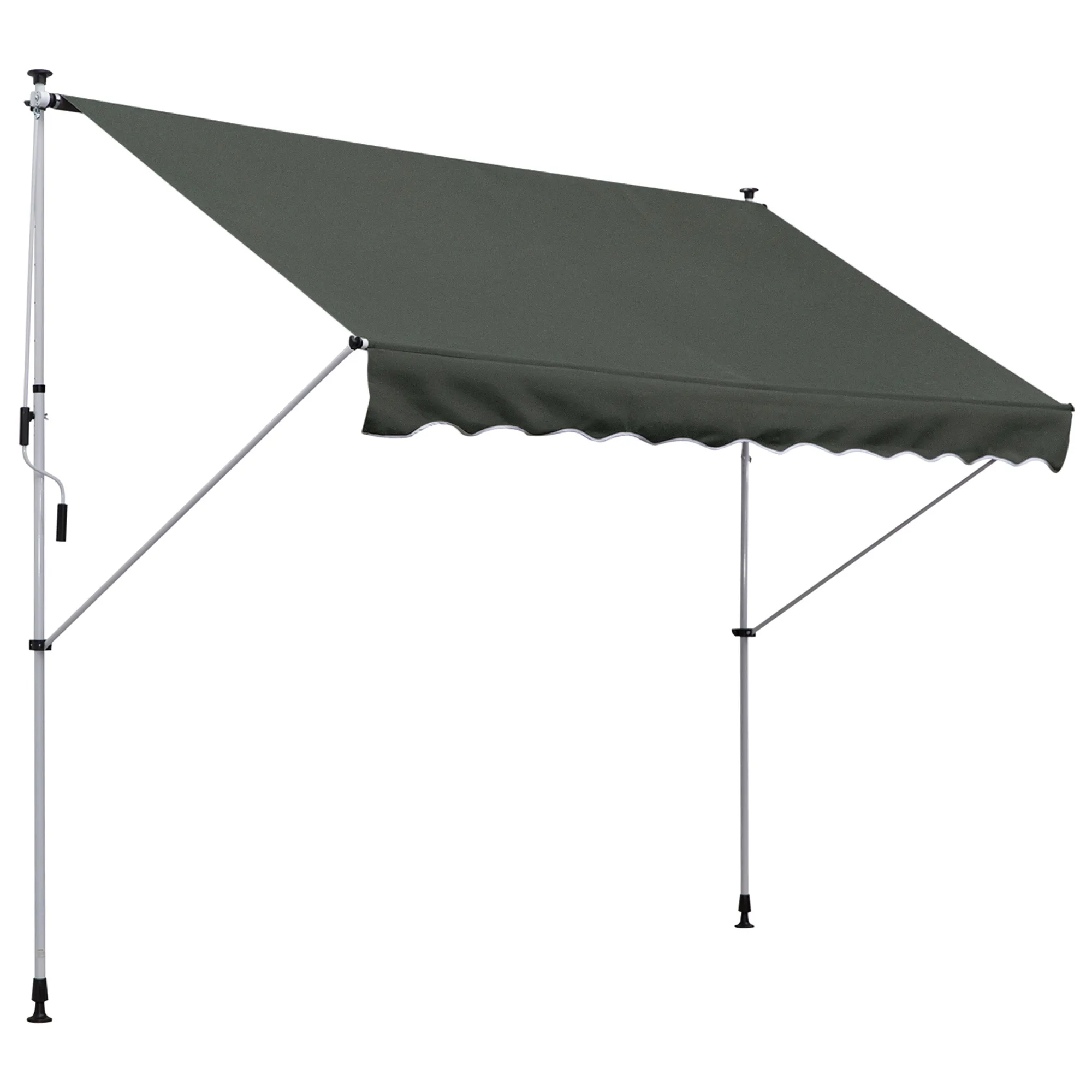 Gelenkarmmarkise 300x150x170-280 cm Grau