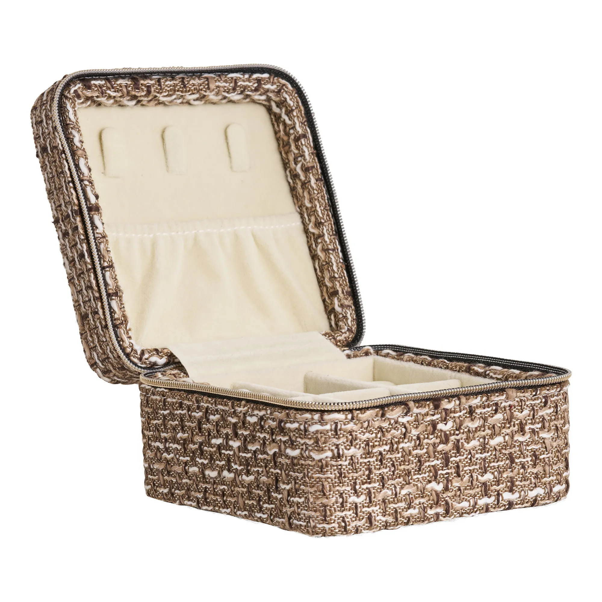 tinkaro Schmuckbox Marrakech 100% Polyester Braun Mix
