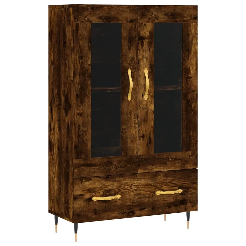 Highboard Räuchereiche 69,5x31x115 cm Holzwerkstoff