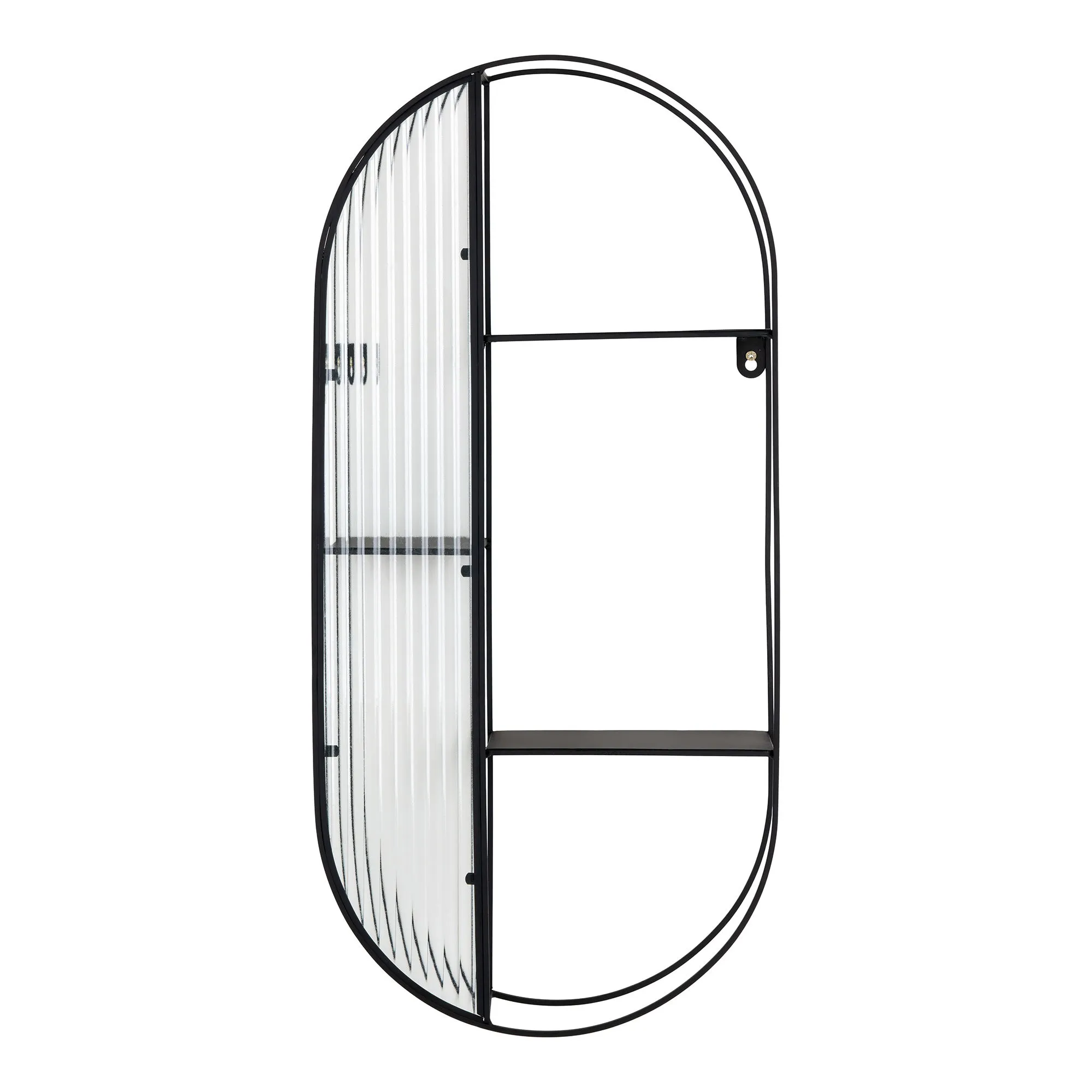 tinkaro Regal Newcastle Glas, Stahl Schwarz