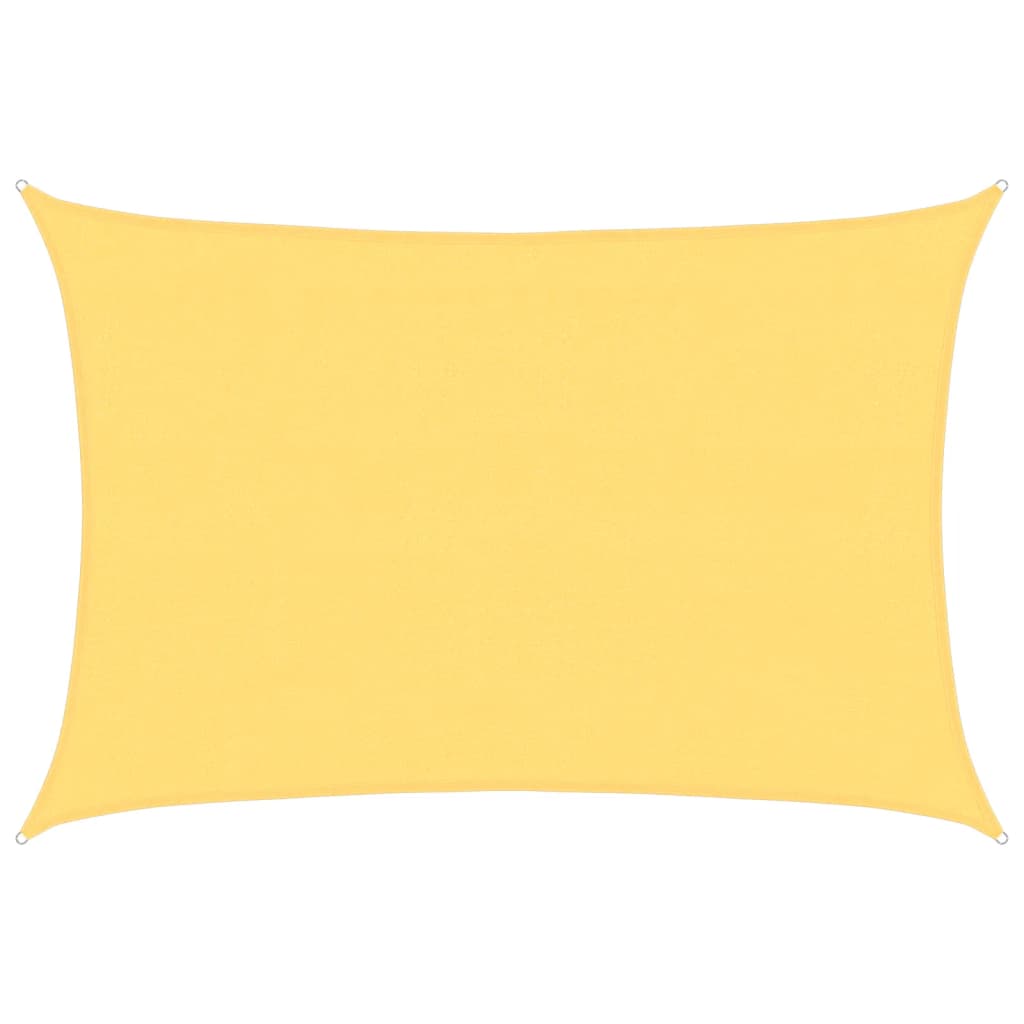 Sonnensegel HDPE Rechteckig 4x6 m Beige
