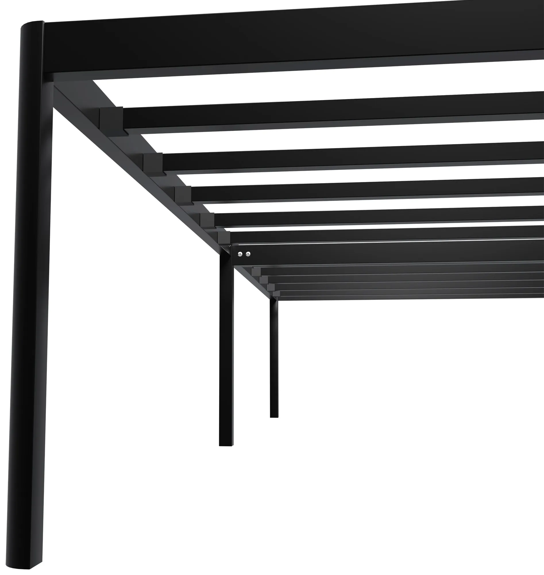Metallbett Hamlin 100 x 200 cm schwarz
