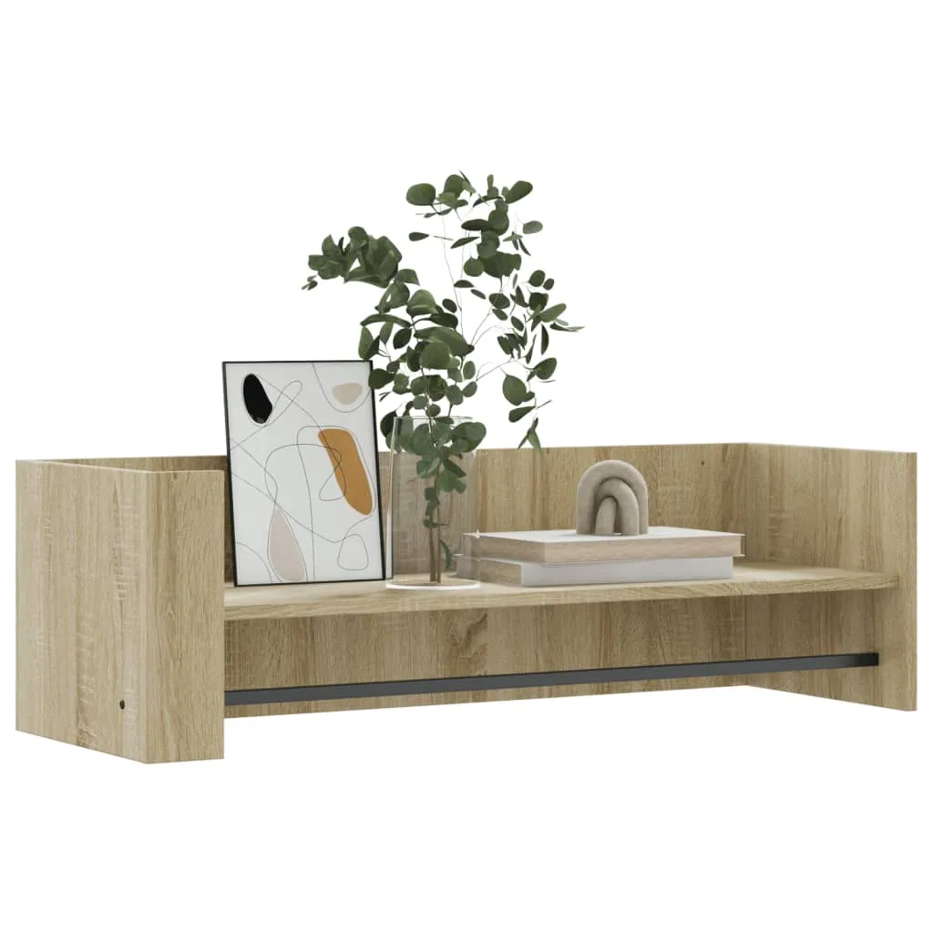 Stylisches Wandregal 100 x 35 x 30,5 cm in Sonoma-Eiche