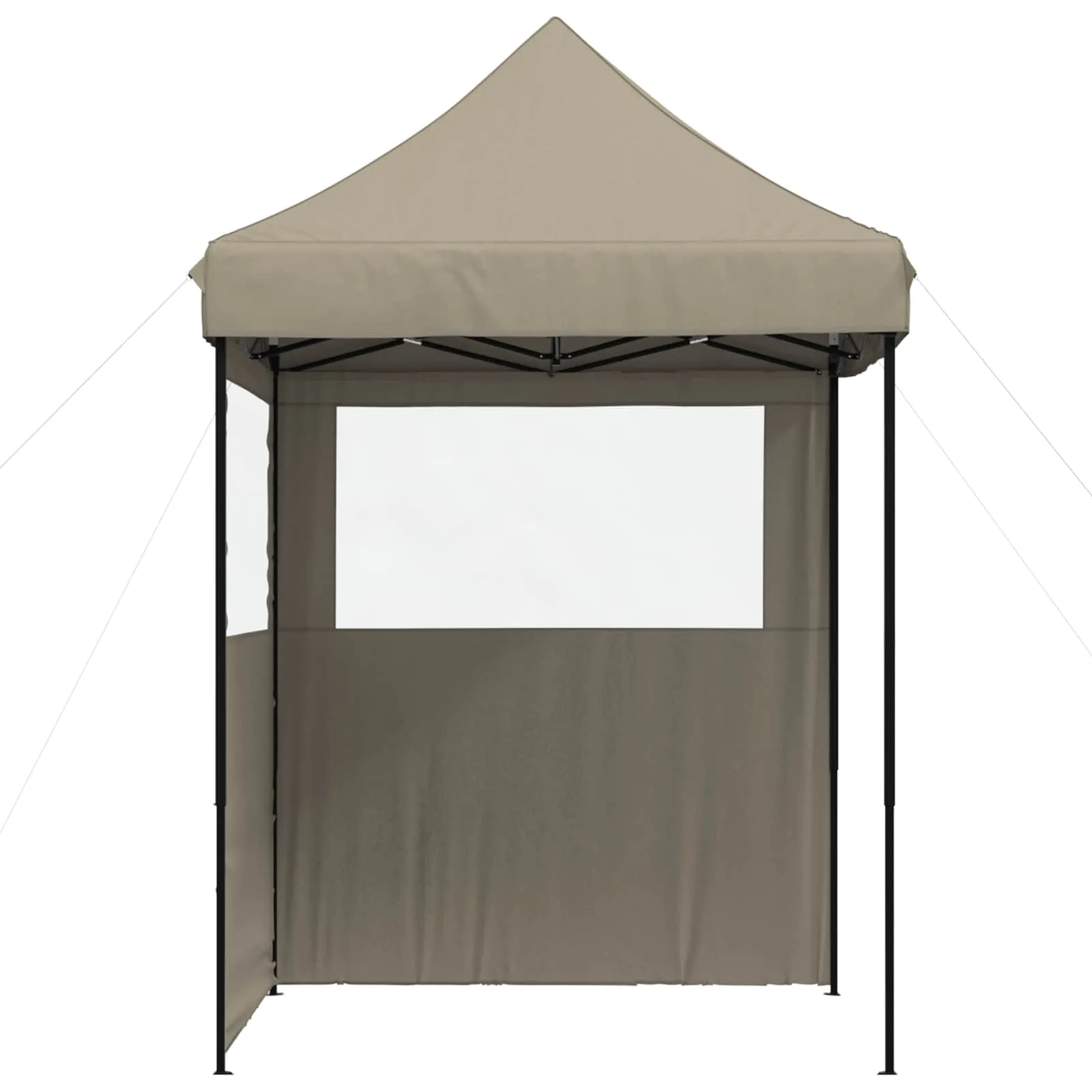 Modernes faltbares Partyzelt 200x200x306 cm in Taupe