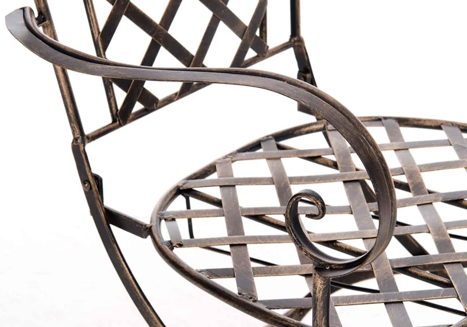 Sitzgruppe Payo Metall 93x56x51 cm bronze