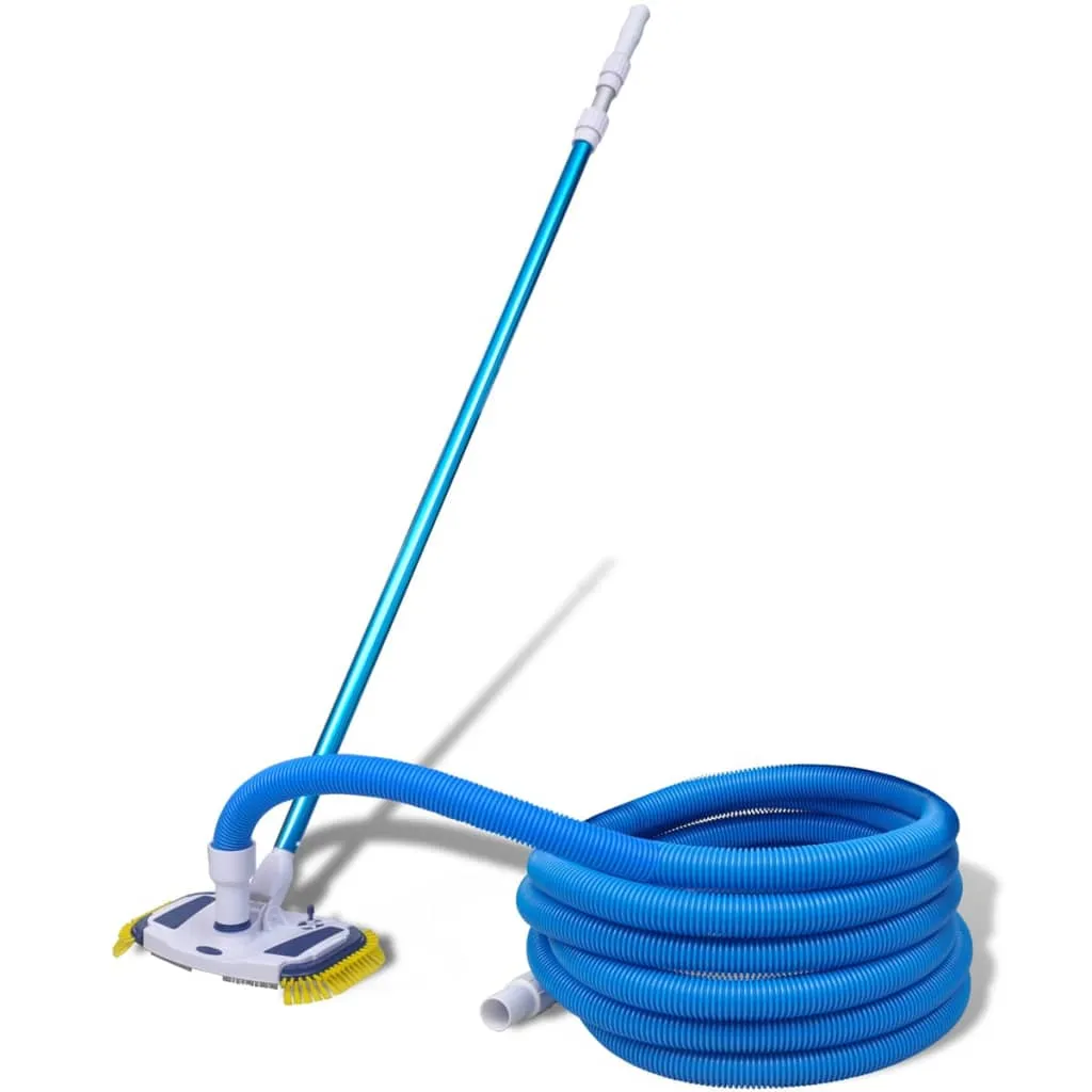 Poolsauger Set mit Aluminium Teleskopstange 1,2-3,6 m und 10 m Schlauch