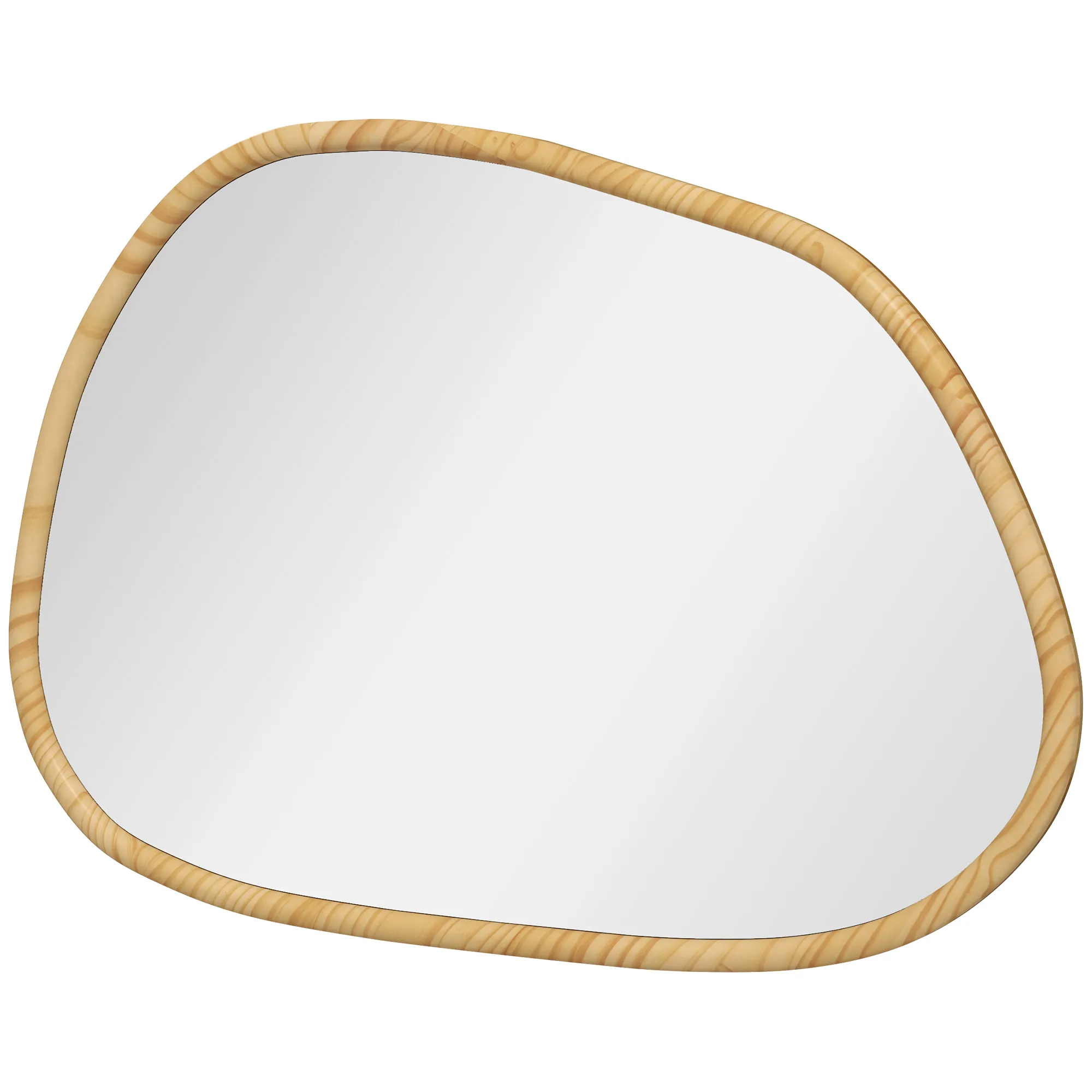 Wandspiegel 70L x 2,1B x 50H cm Naturholz
