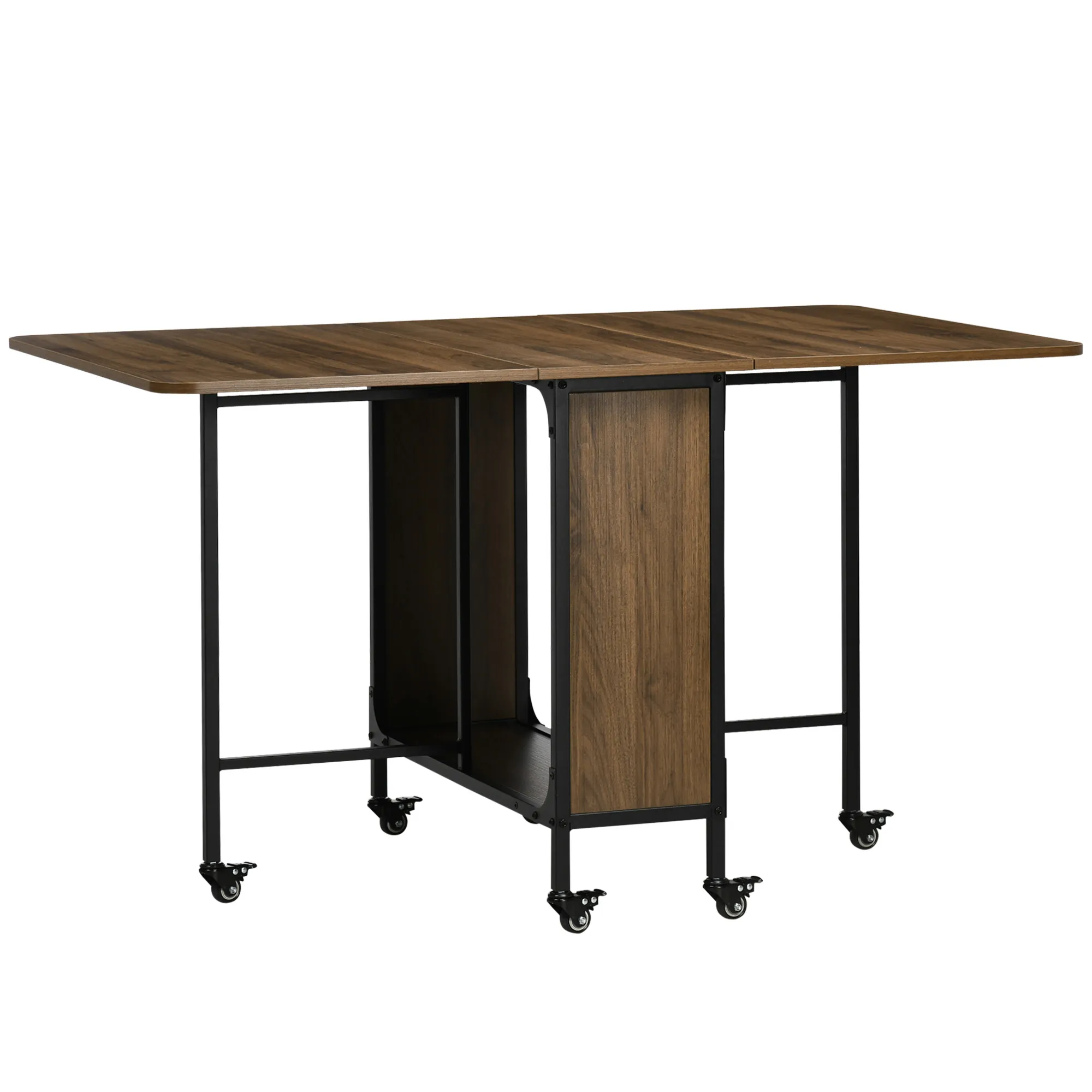 Klappbarer Esstisch 130x80x74 cm in Braun