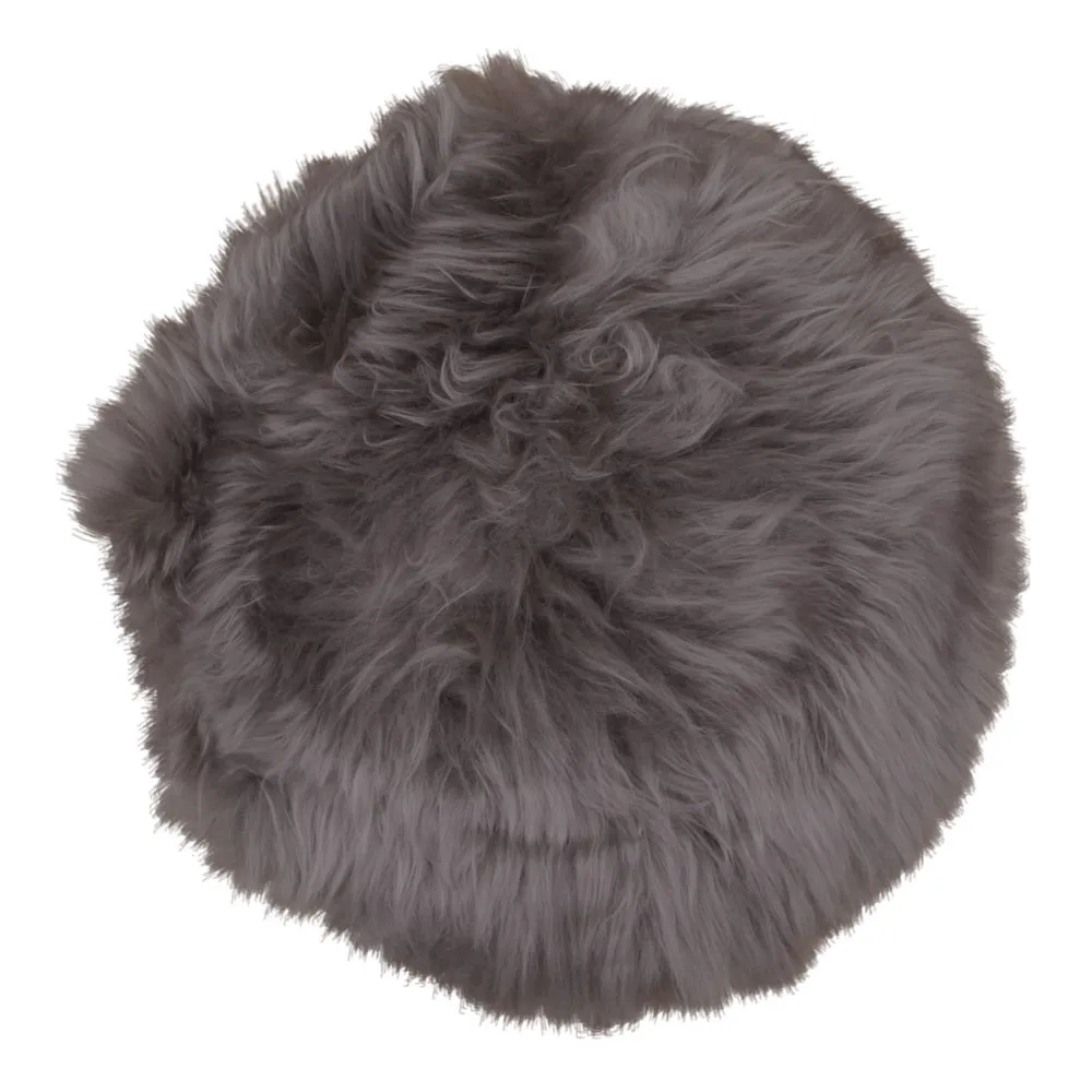 tinkaro Lammfell-Sitzkissen ø35 cm Hellbraun