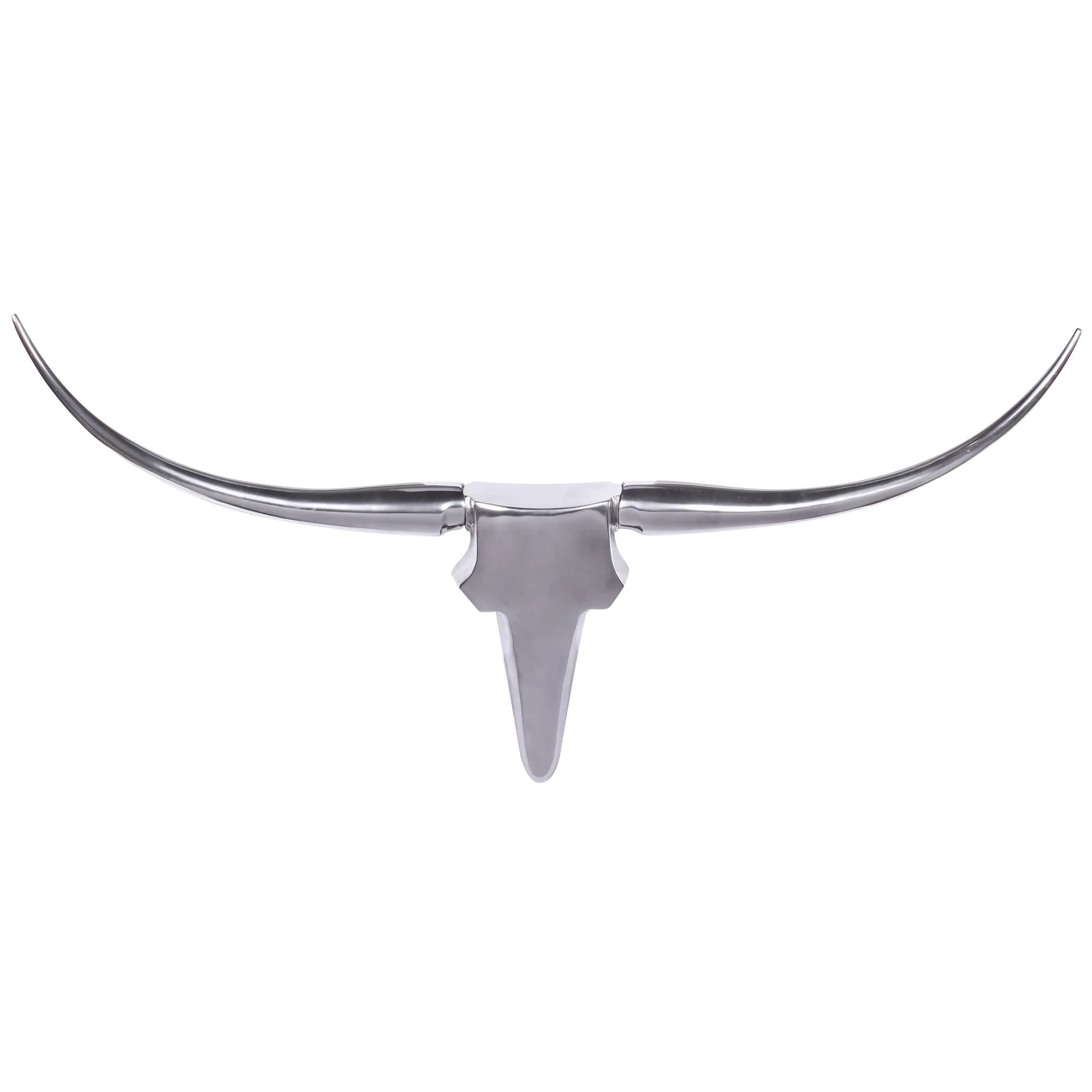 tinkaro Bull Geweih ARTARE Aluminium Wanddekoration Silber