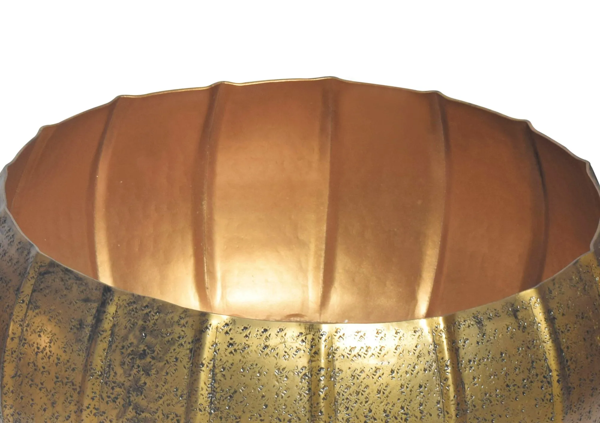 Pflanzgefäß 2er Set Metall Pflanzkübel Gold