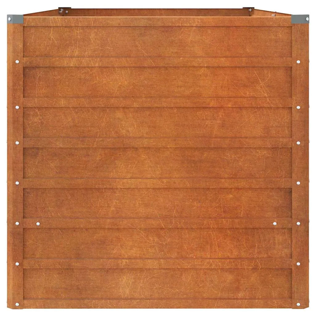 Hochbeet aus Cortenstahl 160 x 80 x 77 cm Rostig