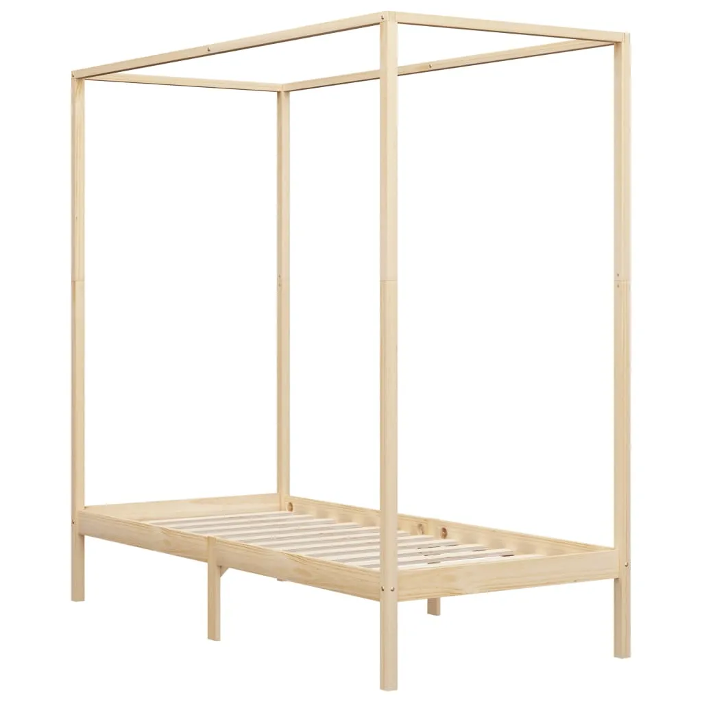 Himmelbettrahmen aus Massivholz 204 x 104 x 200 cm