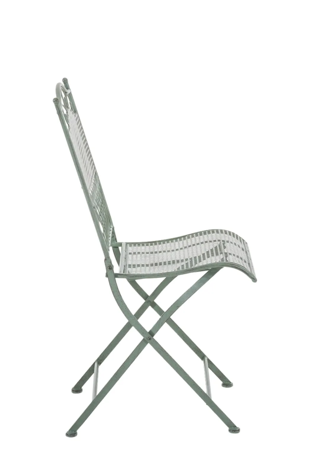 Gartenstühle Kiran 2er Set 91x41x50 cm antik-grün