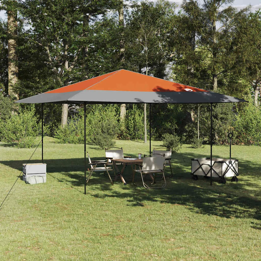 Pop-up Pavillon 395x395x251 cm Orange mit Stoff
