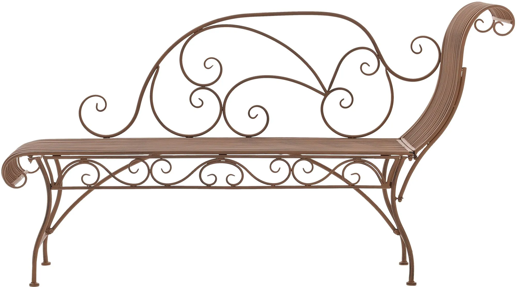 Gartenbank Karma 156x46x78 cm antik braun