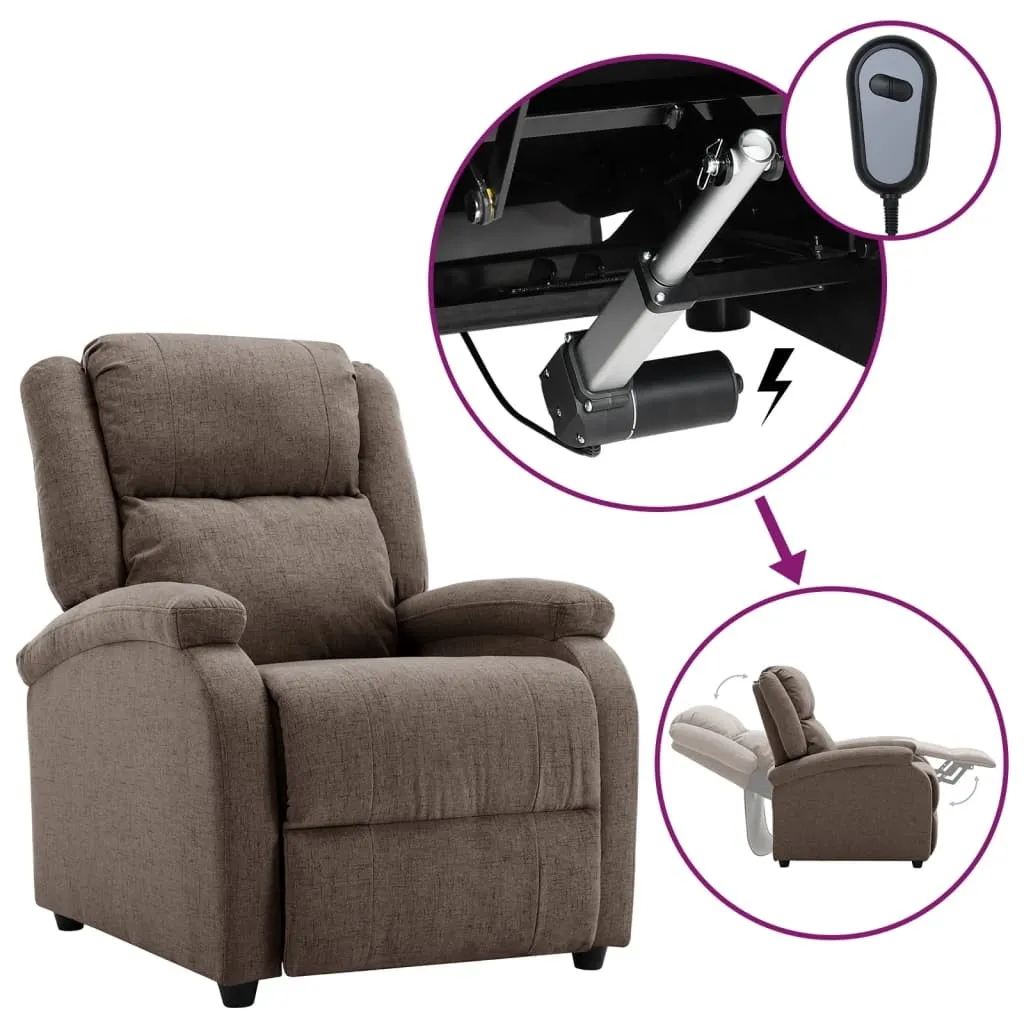 tinkaro Relaxsessel HALIT Stoff Sessel Ruhesessel Lesesessel Taupe