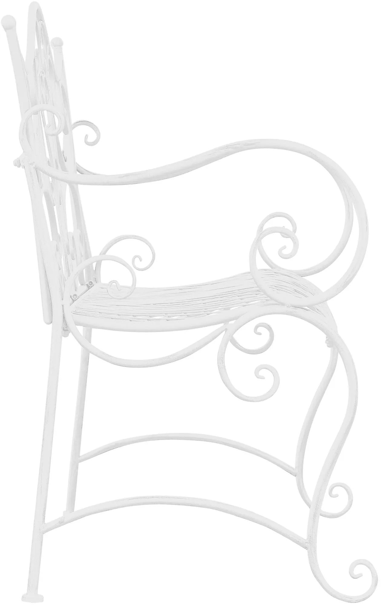 Gartenbank Tara 113x47x89 cm weiß
