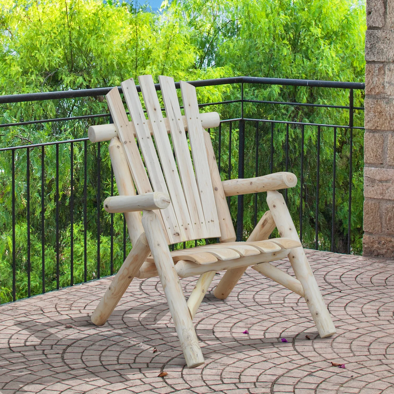 Adirondack-Stuhl aus Tannenholz 83x68x101cm Natur