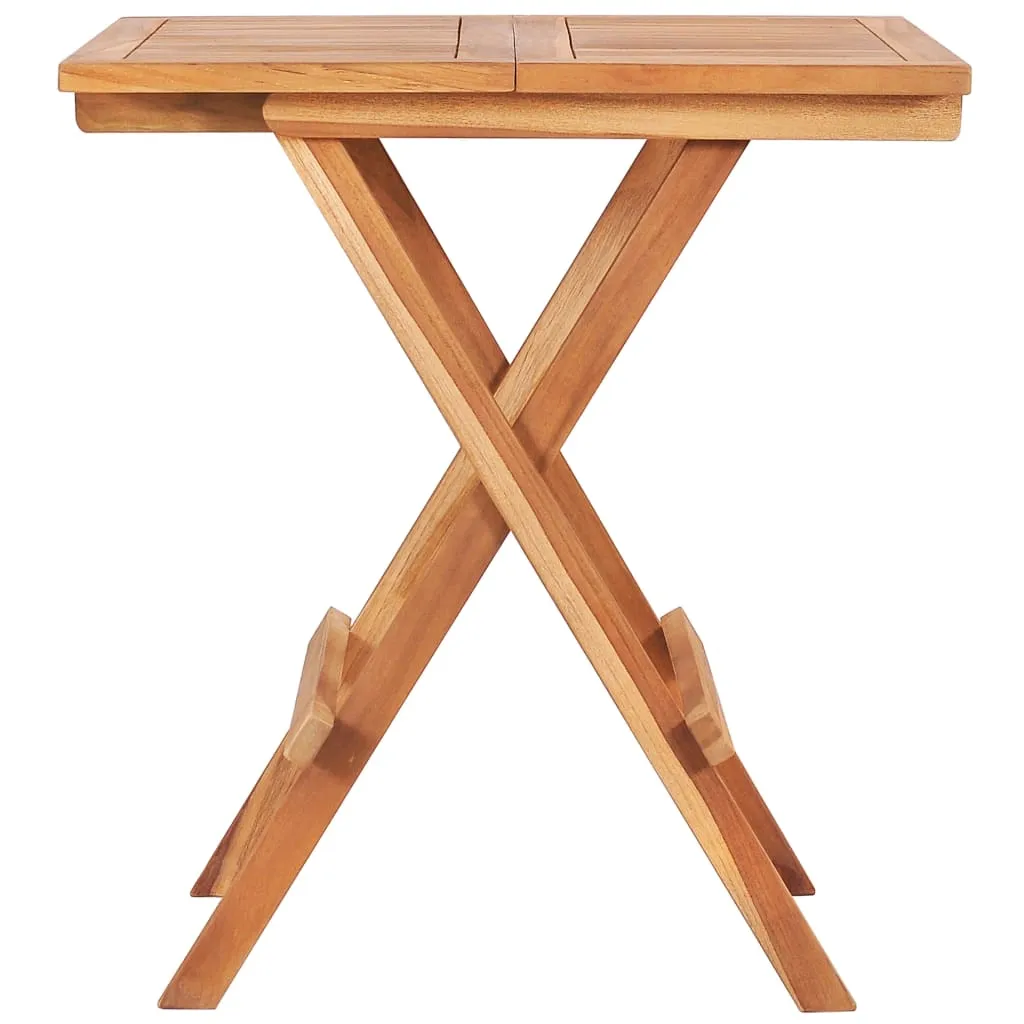 Elegantes Bistro-Set aus Naturholz, 60x60x65 cm, naturfarben