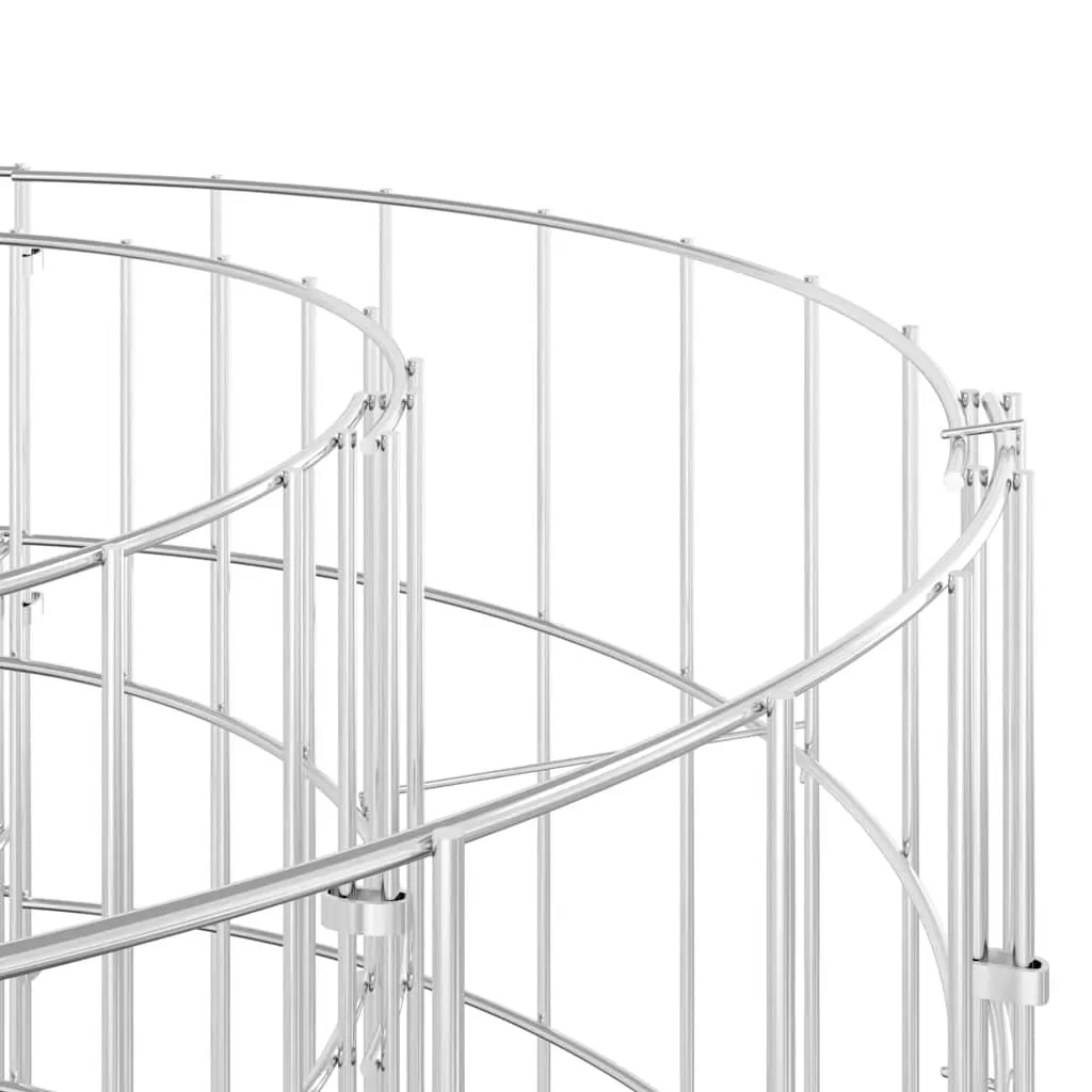 Gabionen-Hochbeet 470x50x100 cm Silber verzinktes Eisen