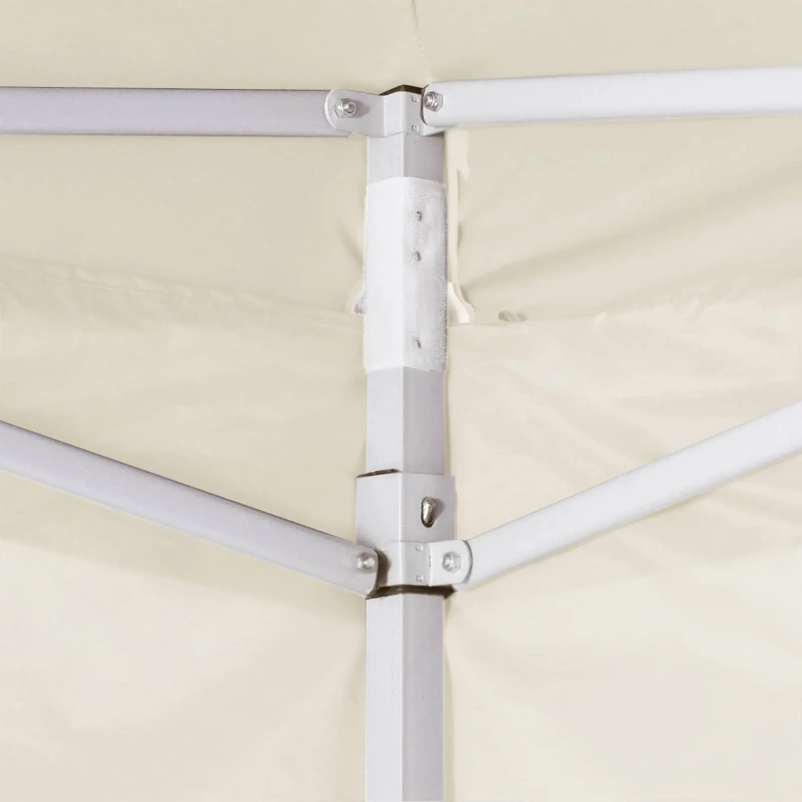Modernes Partyzelt 200x200x315 cm Creme mit Oxford-Stoff