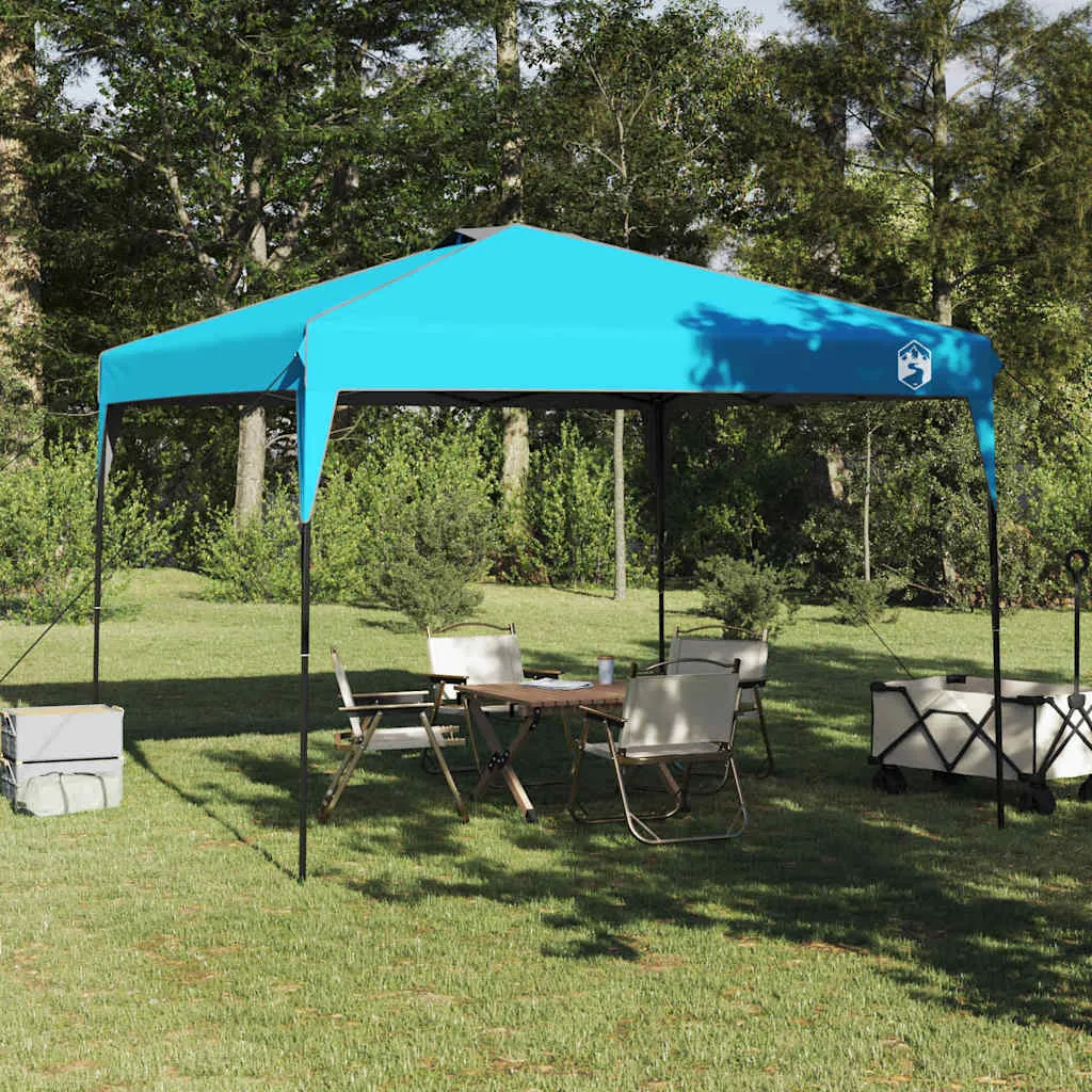 Pop-up Pavillon Zelt 290x290x251 cm Blau für Outdoor-Events