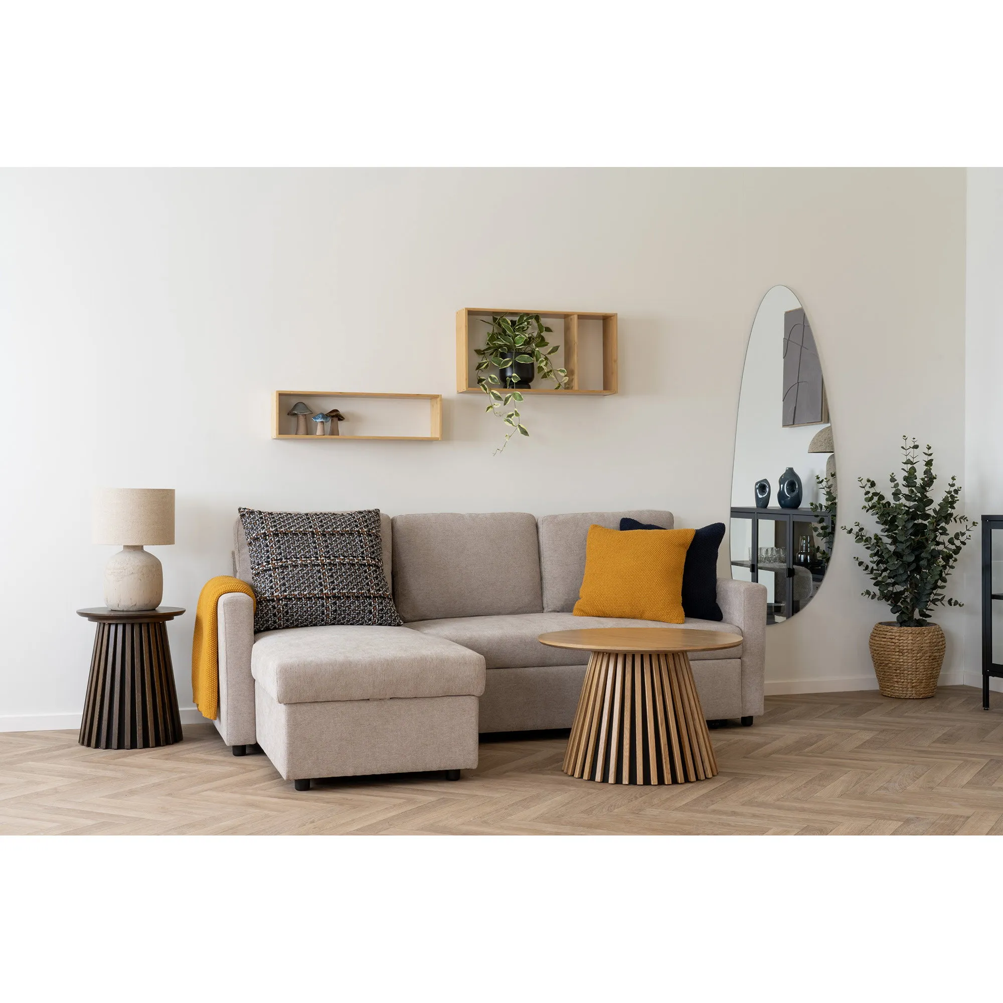 tinkaro Wandregal Ember Bambus 70 x 15 x 19,5 cm Natur