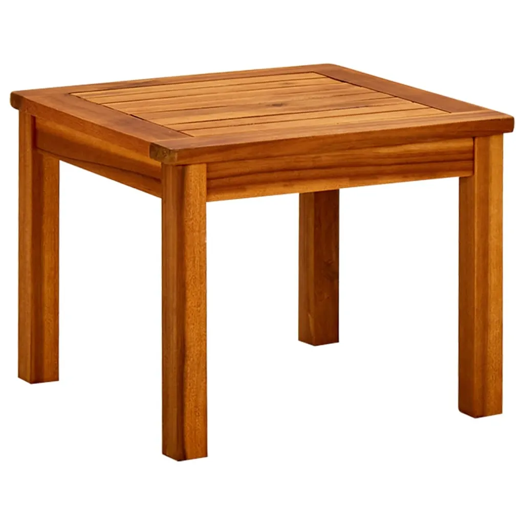 Stilvoller Couchtisch aus Echtholz 45x45x36 cm, Naturöl-Finish