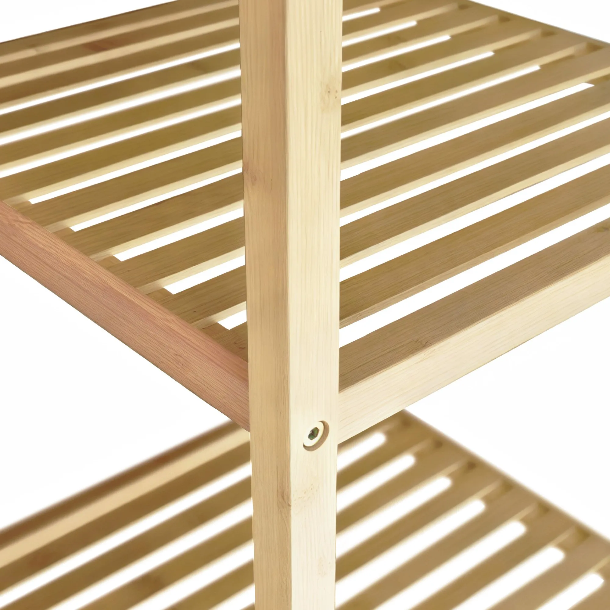 Badregal Zinnien 36x36x112 cm natura Massivholz
