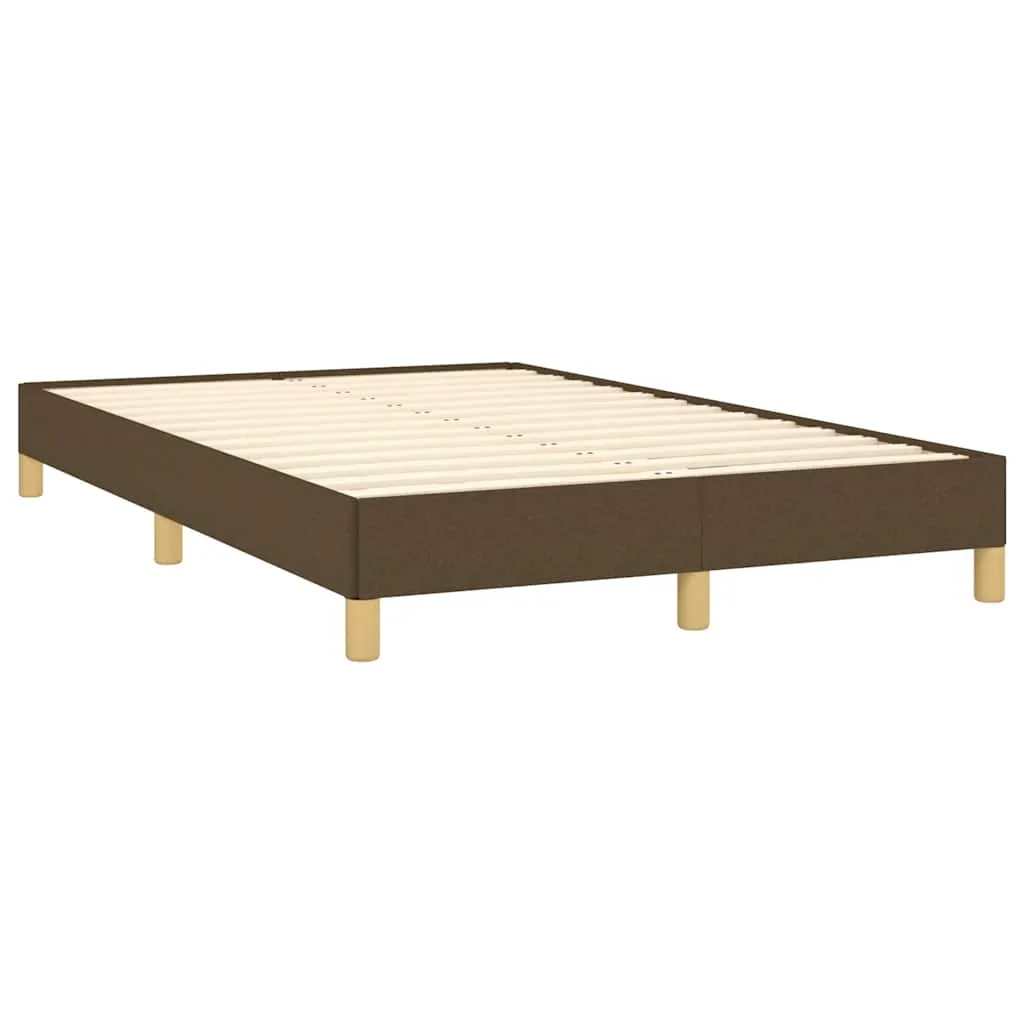 Boxspringbett mit Matratze, LED-Streifen, Stoff, 120x190 cm, Braun