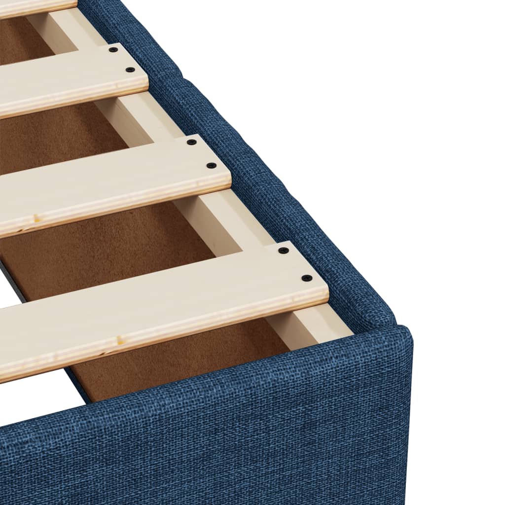 Boxspringbett Taschenfederkernmatratze 140x200 cm Blau