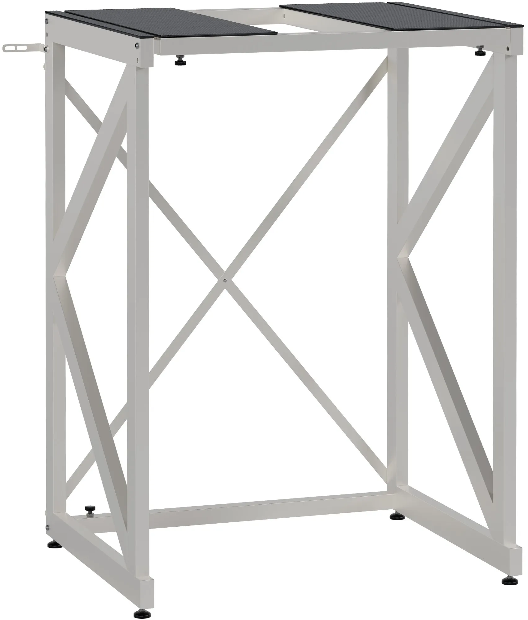 Waschmaschinenregal Caleb 72-84x101x60 cm weiß