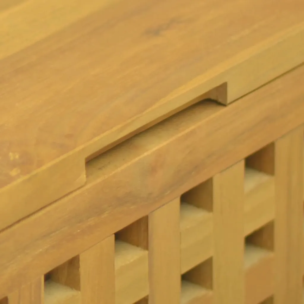 Seilbox 40x40x40 cm Massivholz Teak