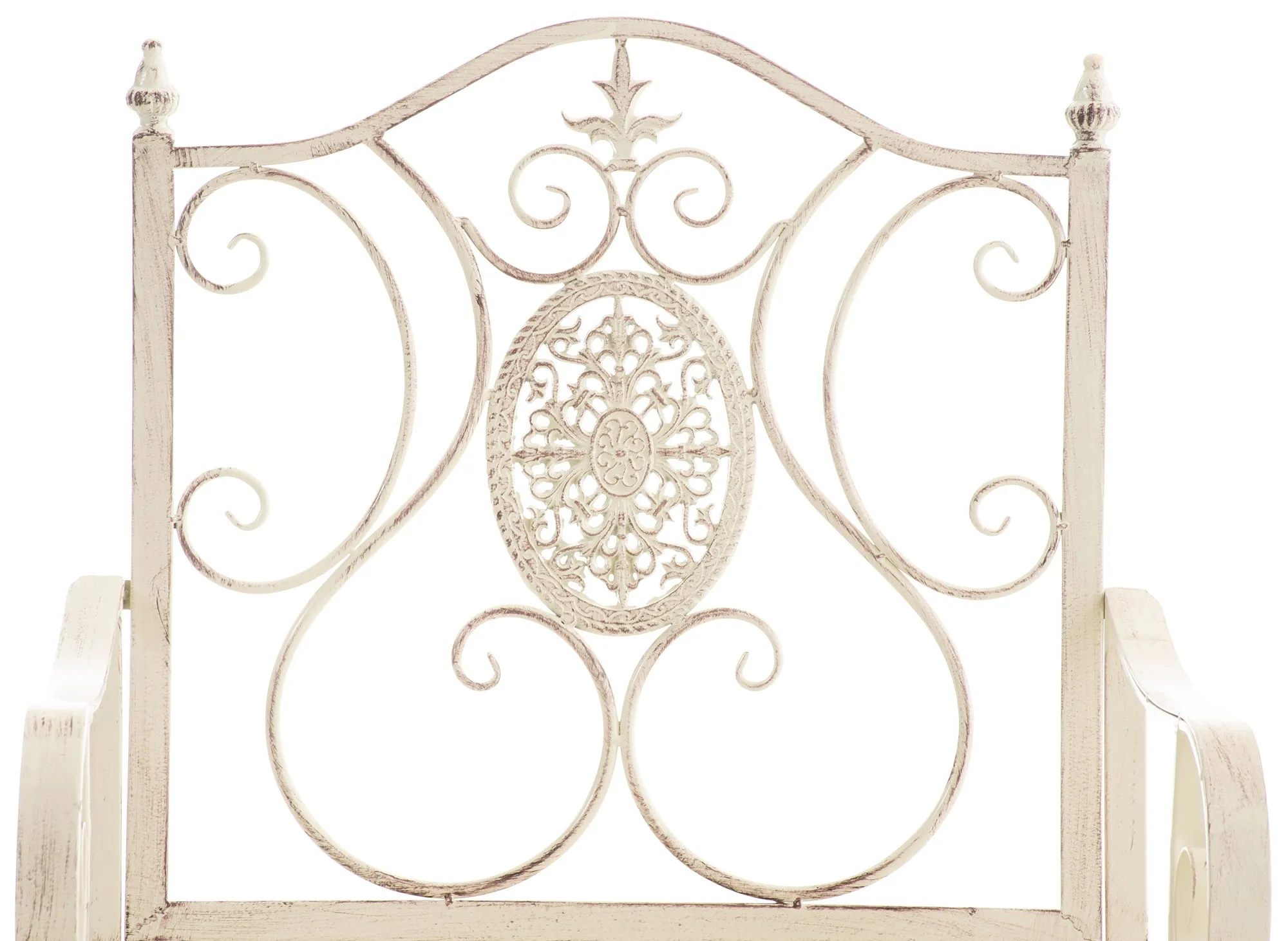 2er Set Gartenstühle Punjab 94x62x53 cm antik-creme