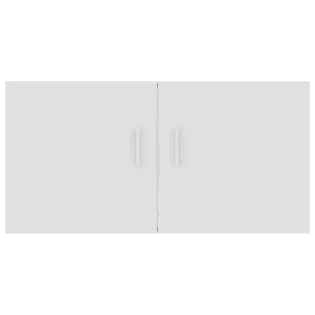 Robuster Wandschrank Weiß 80 x 39 x 40 cm mit 2 Türen