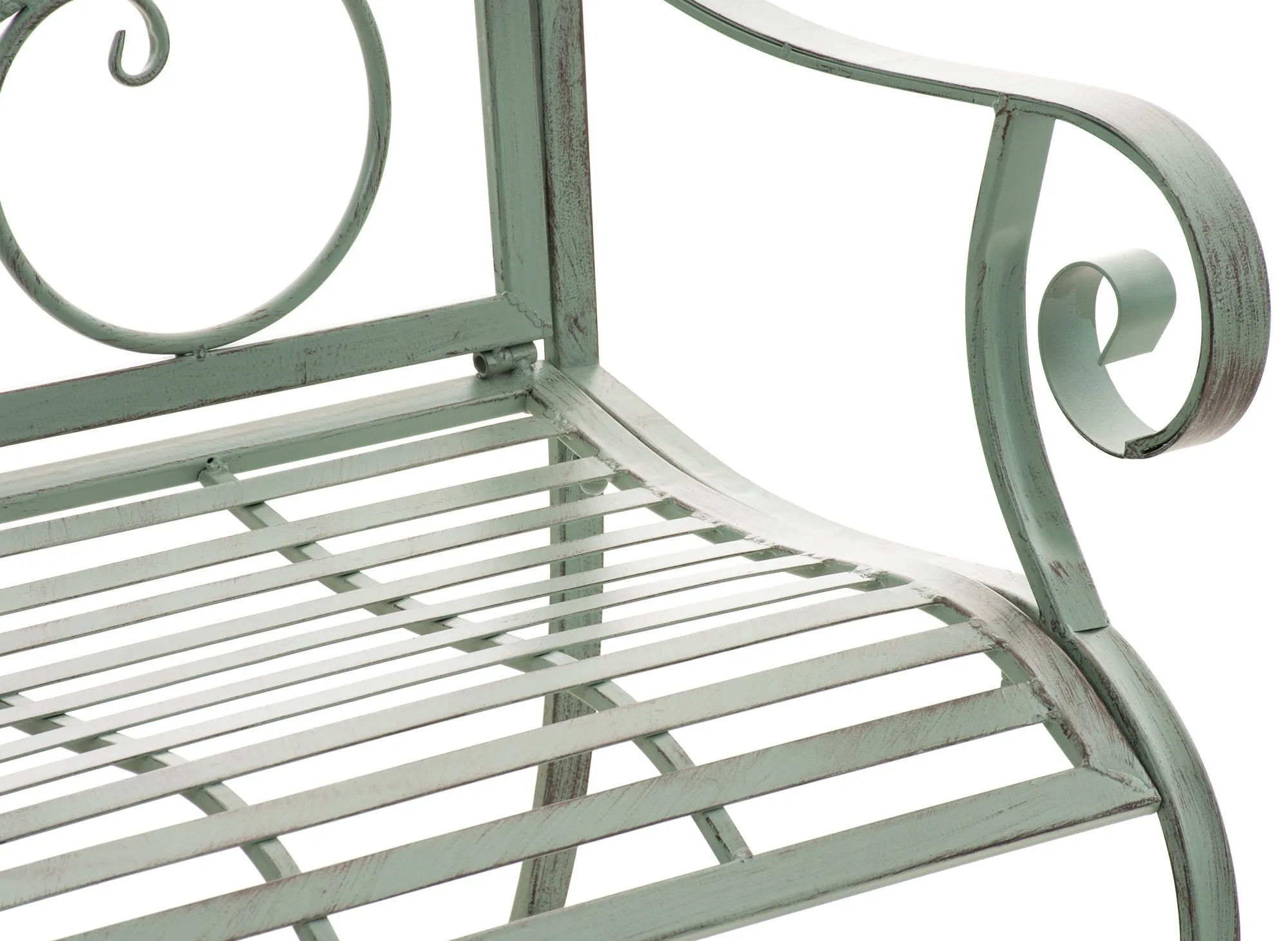 2er Set Gartenstühle Punjab 94x62x53 cm antik-grün
