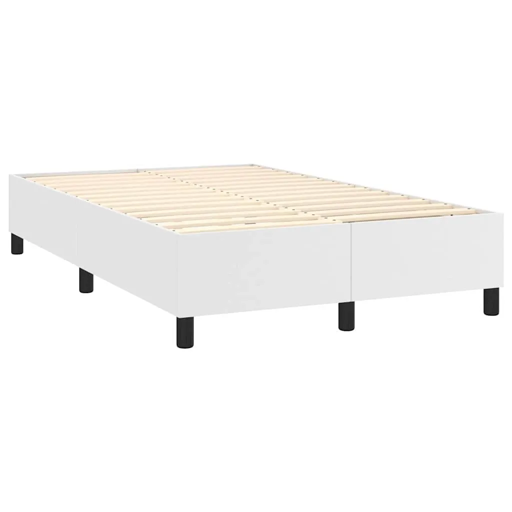 Boxspringbett Kunstleder mit Taschenfederkernmatratze 120x200 cm