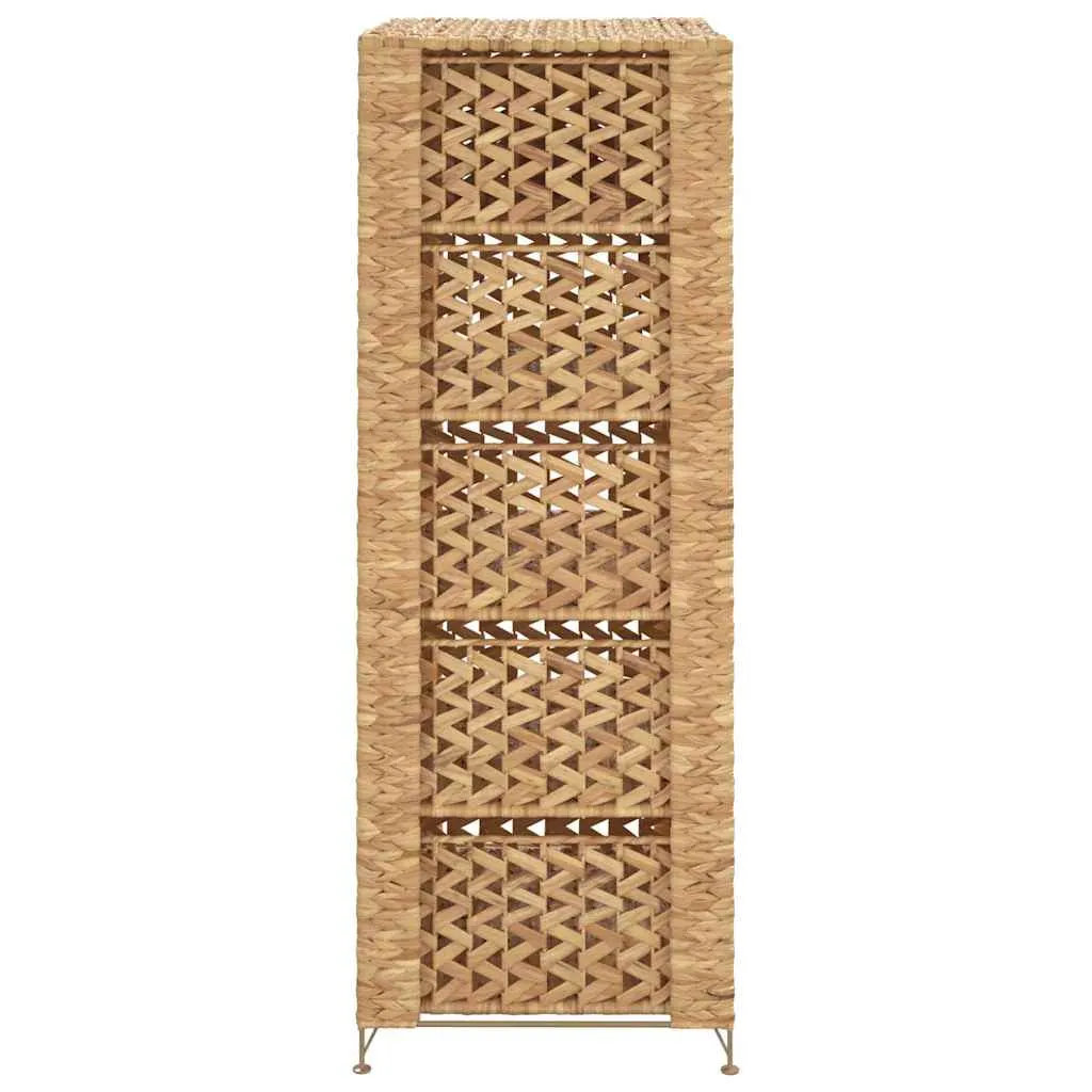 Praktischer Schubladenschrank 47x37x100 cm Braun mit Wasserhyazinthen-Körben