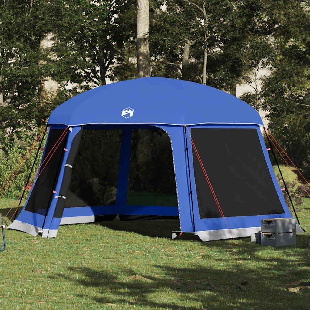 Poolzelt Azurblau 512x458x255 cm mit abnehmbarem Überzelt