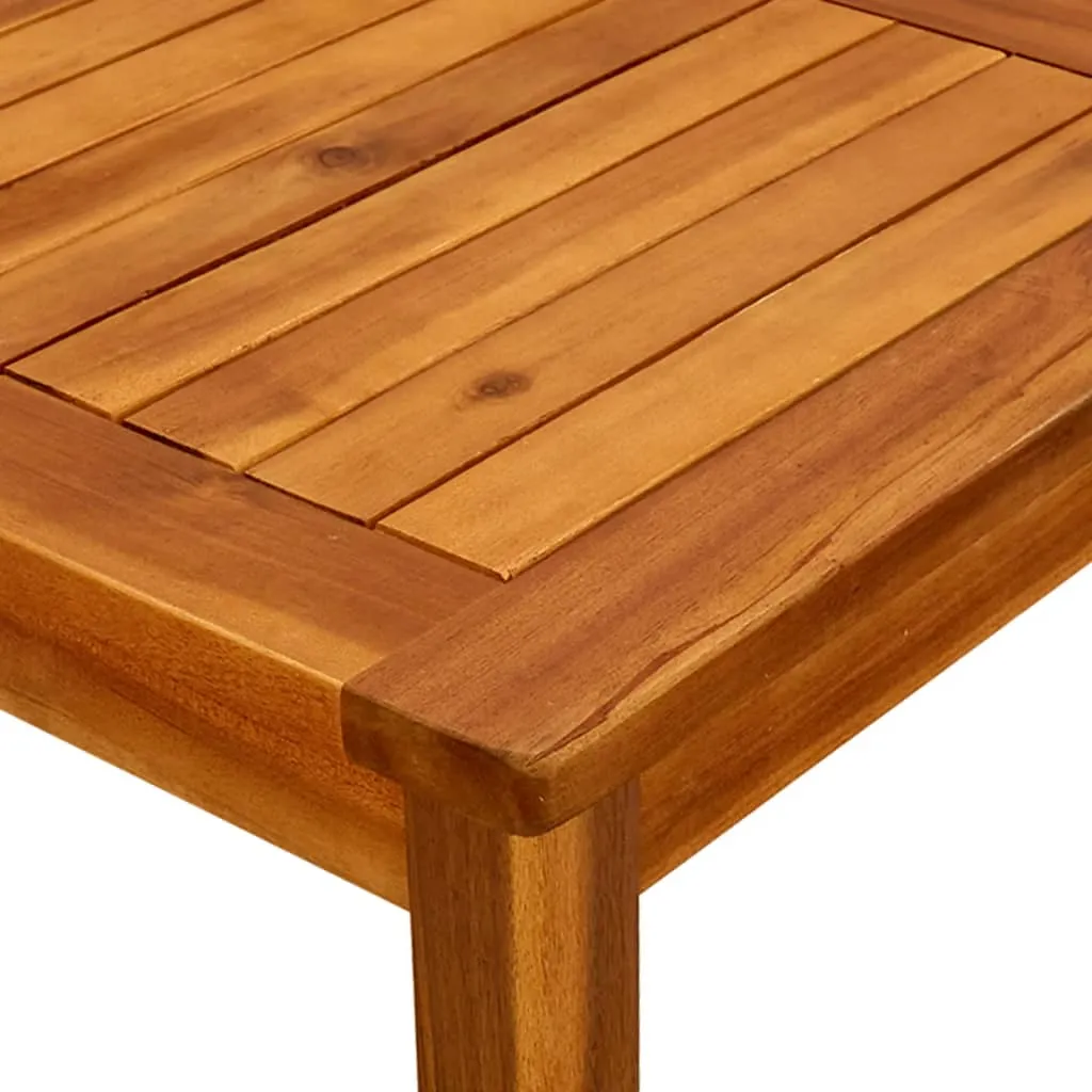 Stilvoller Couchtisch aus Echtholz 45x45x36 cm, Naturöl-Finish