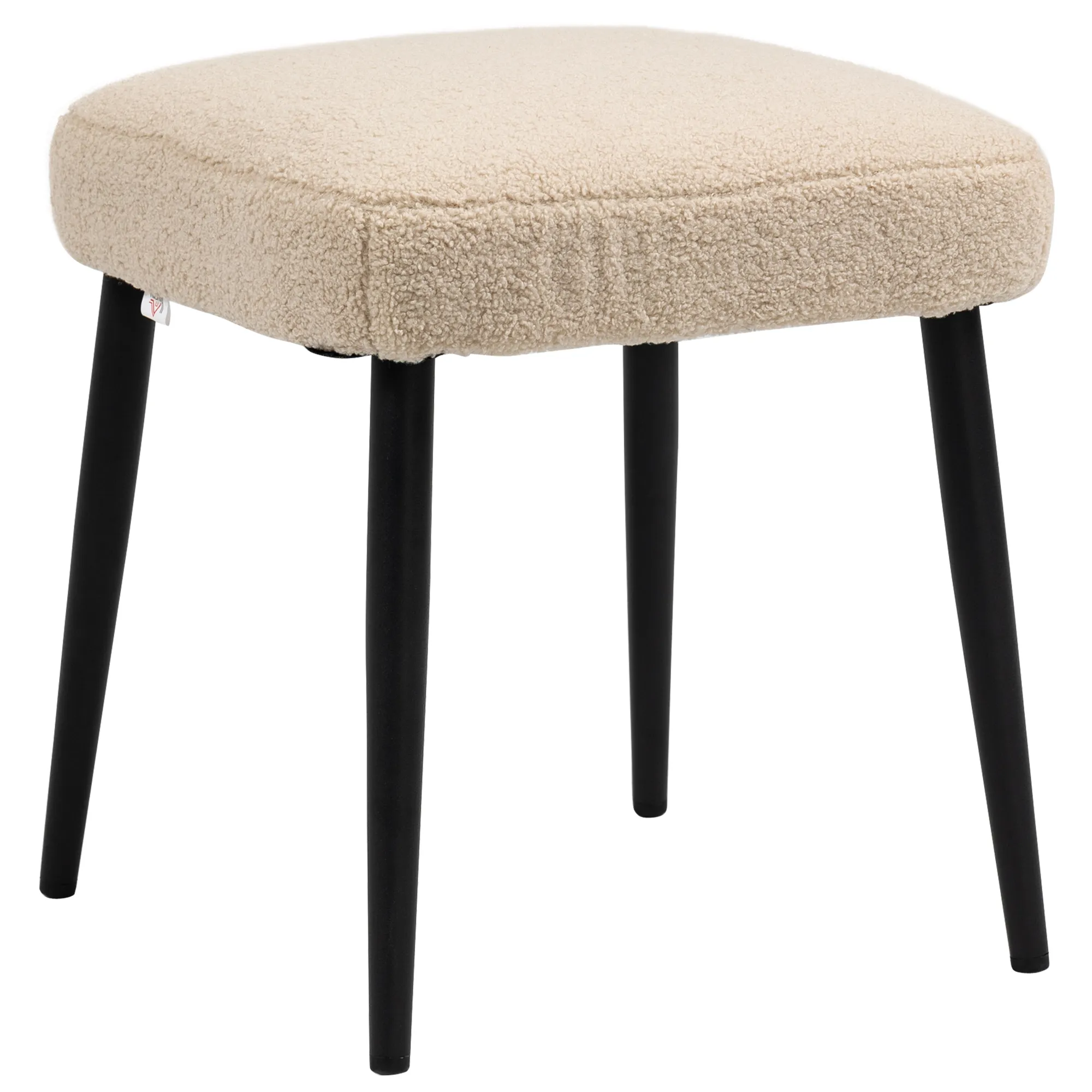 Hocker, Sitzhocker, Teddy, Fußhocker, Beige