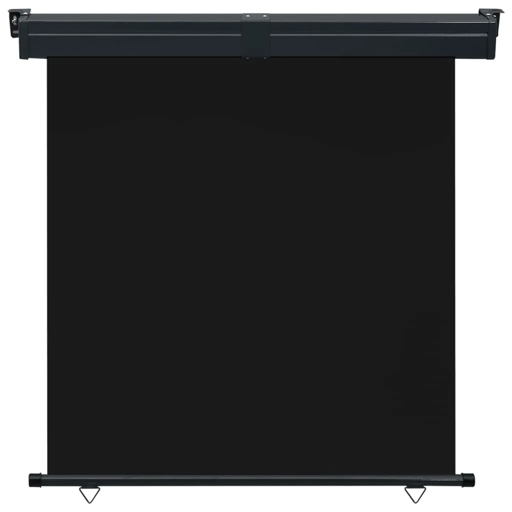 Balkon-Seitenmarkise 175x250 cm Schwarz