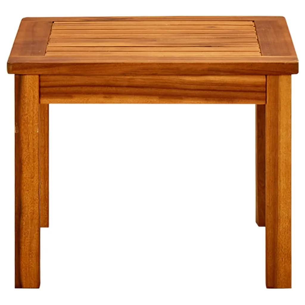 Stilvoller Couchtisch aus Echtholz 45x45x36 cm, Naturöl-Finish
