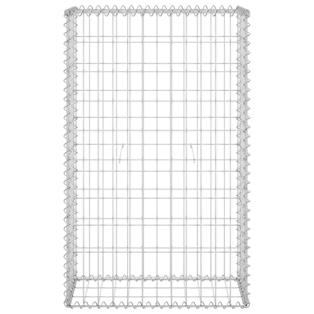 Gabionenkorb 60 x 30 x 100 cm in Silber aus verzinktem Stahl