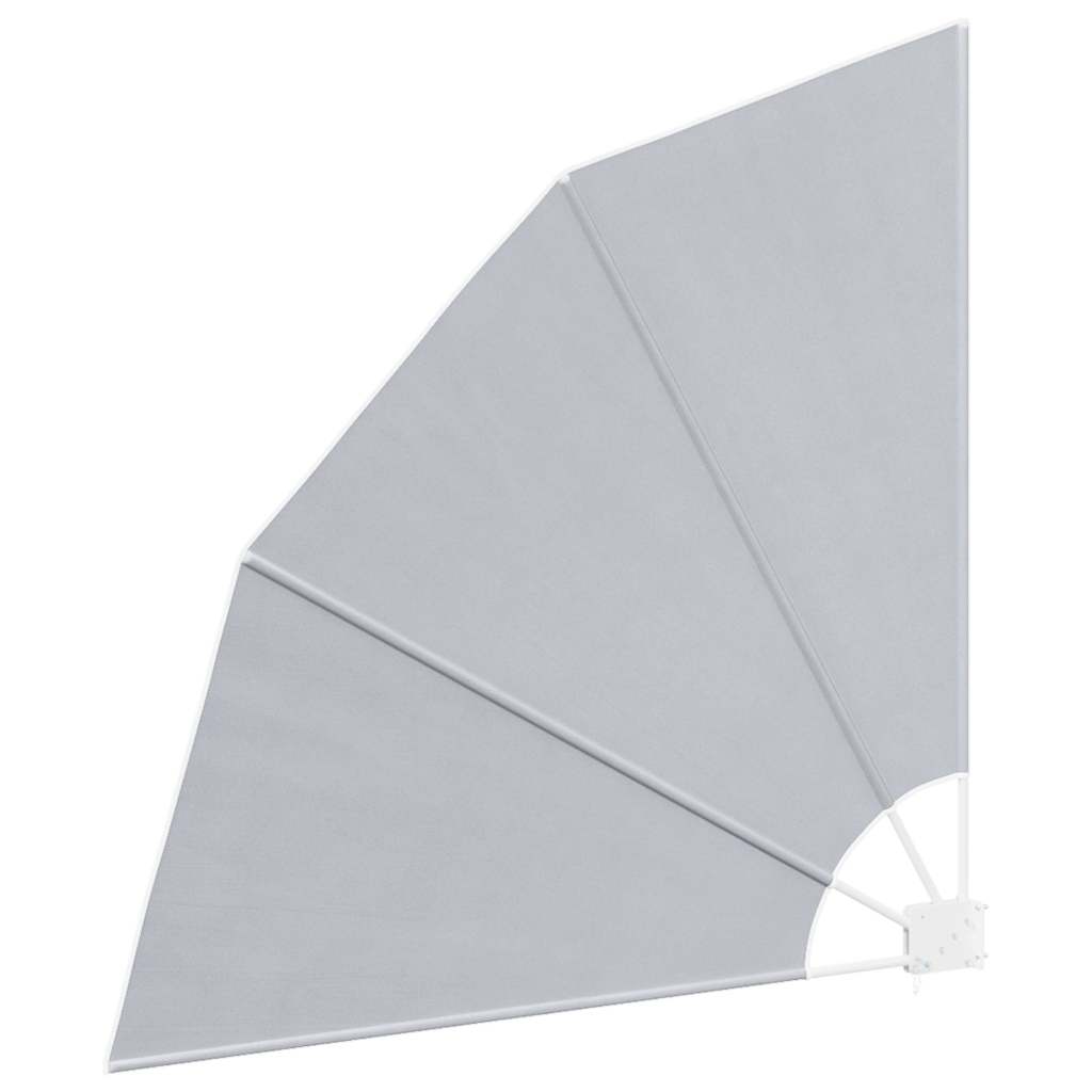 Faltbarer Balkonfächer 140x140 cm in Grau mit Stahlrahmen