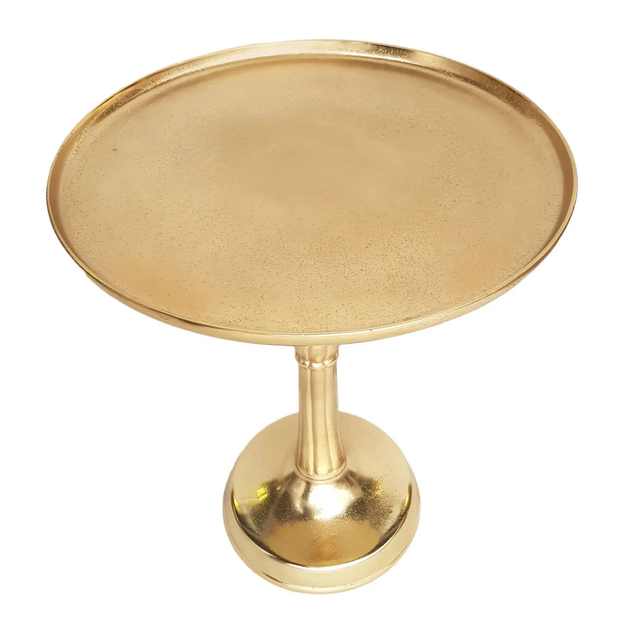 tinkaro Dekotisch rund FLORENT Aluminium Sofatisch Gold