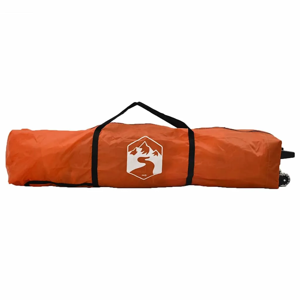 Pop-up Pavillon 395x395x251 cm Orange mit Stoff